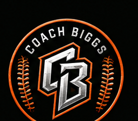 Circular Coach Biggs CB baseball badge